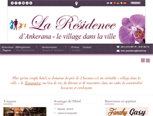 Tablet Screenshot of hotel-restaurant-laresidence.com